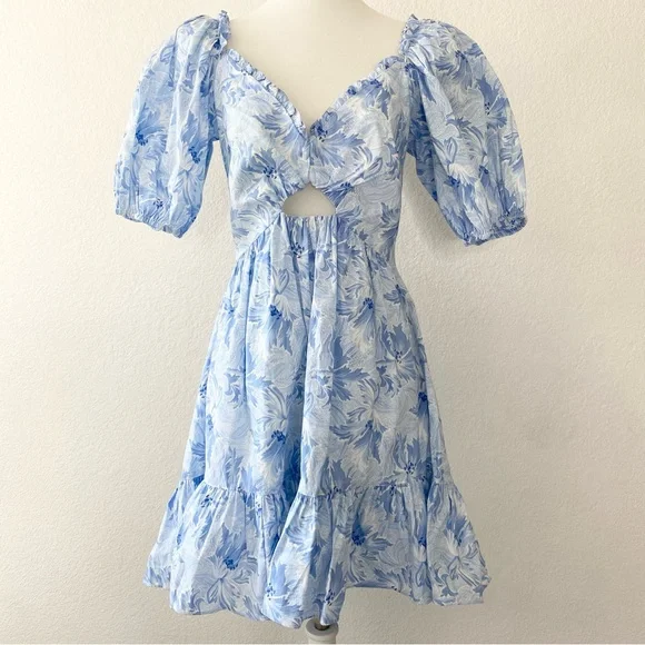 CINQ A SEPT BLUE KAYLA DRESS - Picture 2 of 8